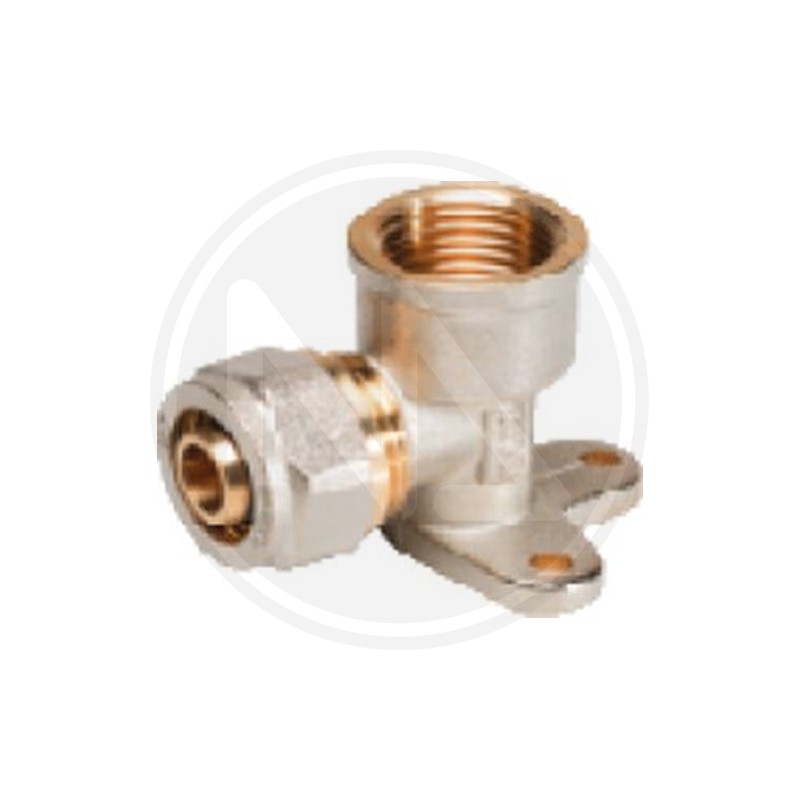 CURVED MULTILAYER FITTING WITH FLANGE art. 392 / I