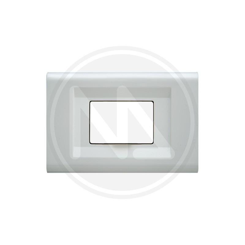 COPRINTERRUTTORE MAGIC IN abs BIANCO "CLICK" schuko FEB