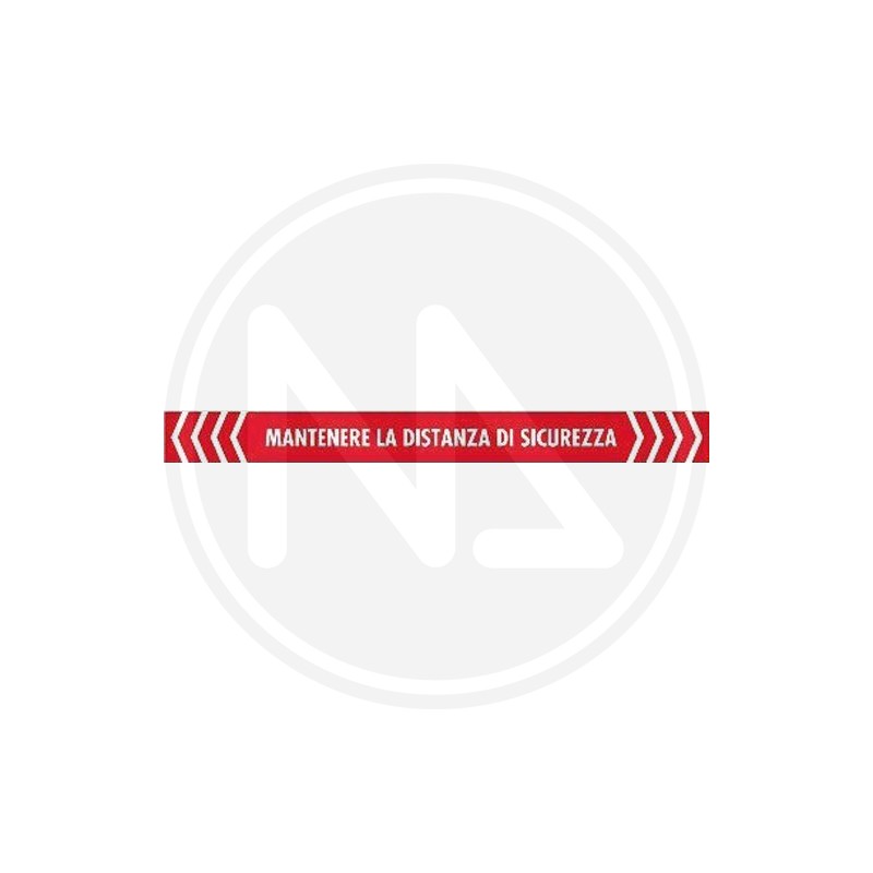 WALKABLE ADHESIVE SIGNAGE "MAINTAIN SAFETY DISTANCE"