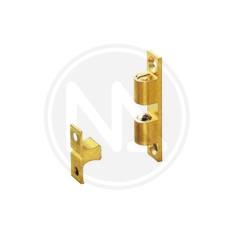 brass double ball catch