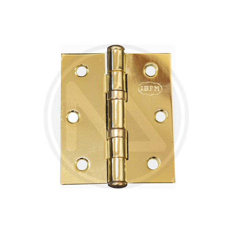 book shaped hinge for door with ball bearing BRASS PLATED
