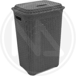 ANTRACITE RATTAN LAUNDRY BIN 60 LT.