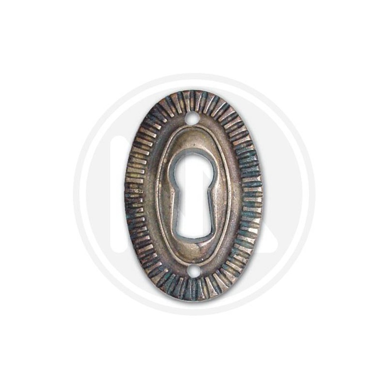 ANTIQUE BRASS FURNITURE keyhole limpet 30643