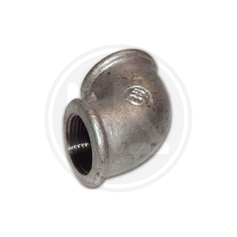cast iron connection with a bend f-f
