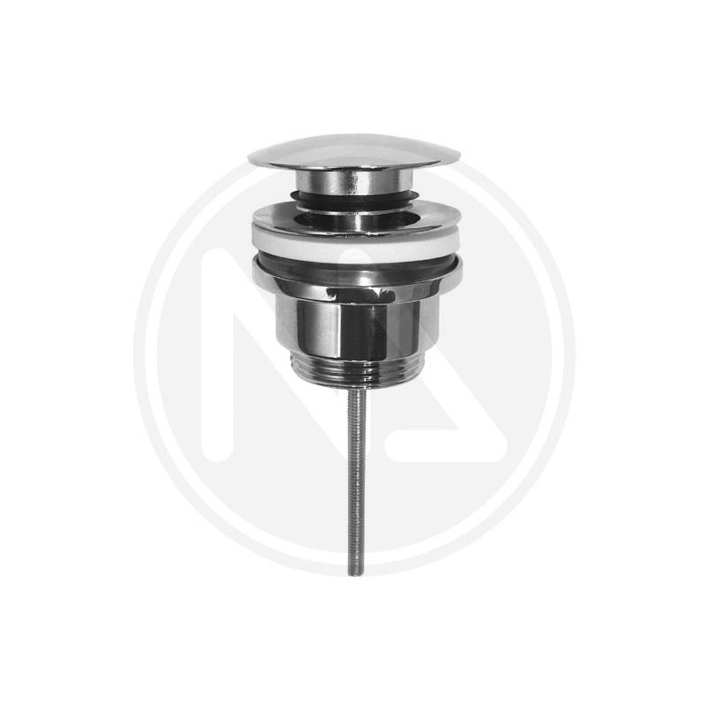UNIVERSAL DRAIN VALVE CLICK CLACK BIG PLUG WITH CENTRAL SCREW