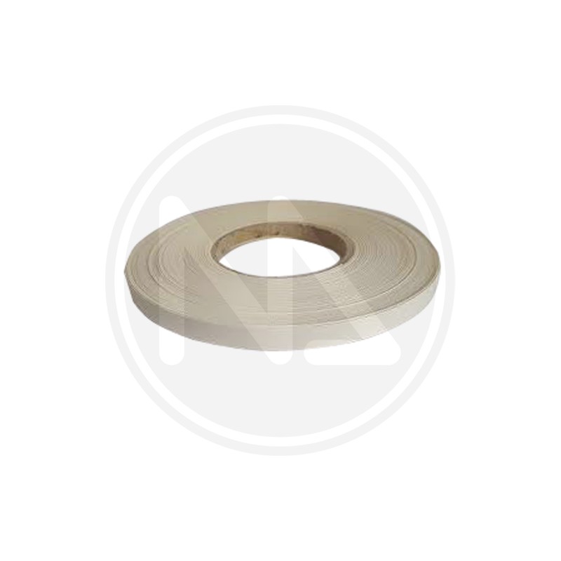 pre-glued melamine border for shelves OPAQUE WHITE
