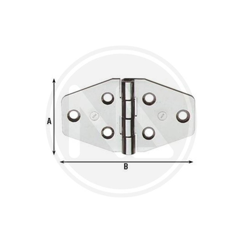 stainless steel HINGE FOR NAUTIC FURNITURE "854 IN" INOX