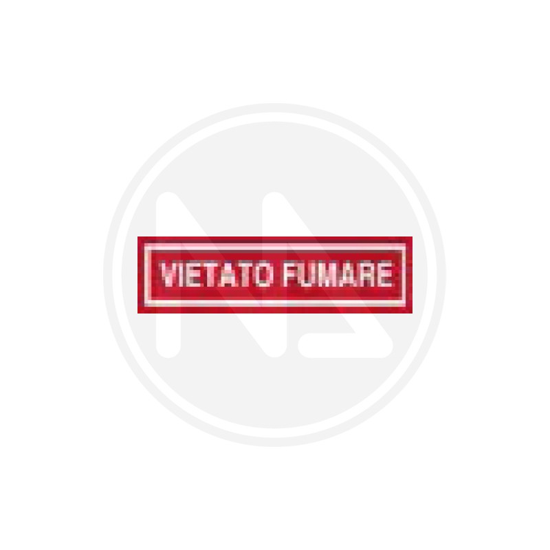 adhesive signs for informations RED COLOUR "VIETATO FUMARE"