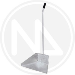 zinc metal dustpan with metal handle