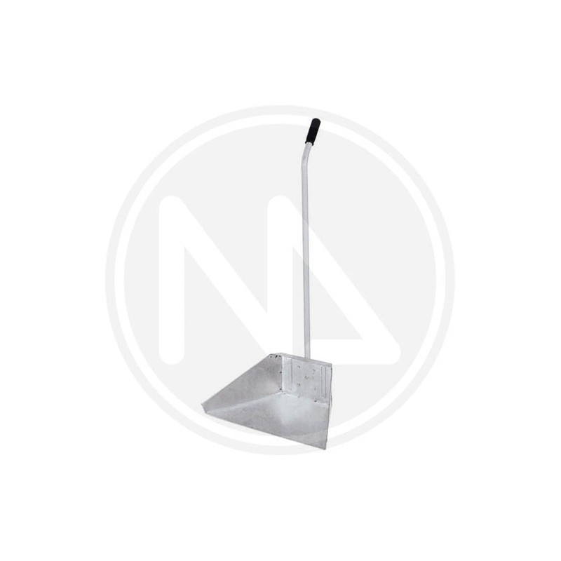 zinc metal dustpan with metal handle