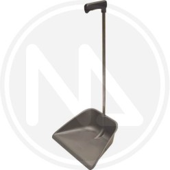 POLYPROPYLENE DUSTPAN WITH CHROMED STEEL HANDLE