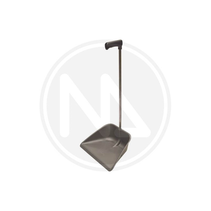 POLYPROPYLENE DUSTPAN WITH CHROMED STEEL HANDLE