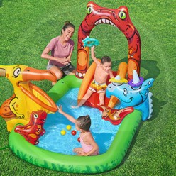PISCINA MULTIGIOCO gonfiabile per BAMBINI "JURASSIC SPLASH PLAY CENTER"