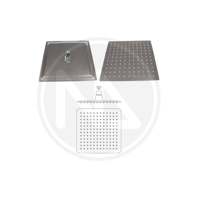 stainless steel SQUARE Shower head with adjustable JOINT