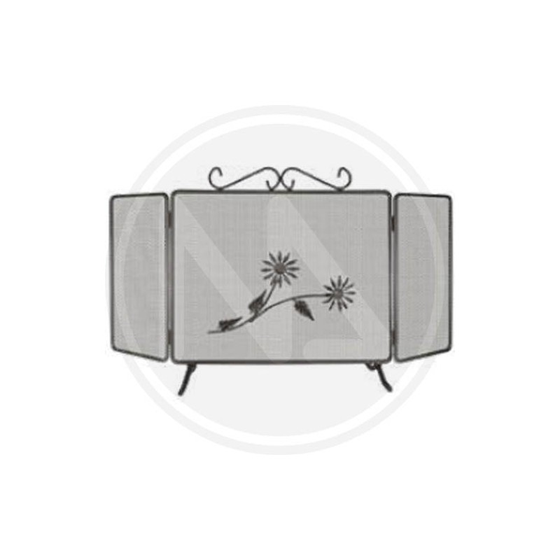 WROUGHT IRON fire screen "LIMOGES"