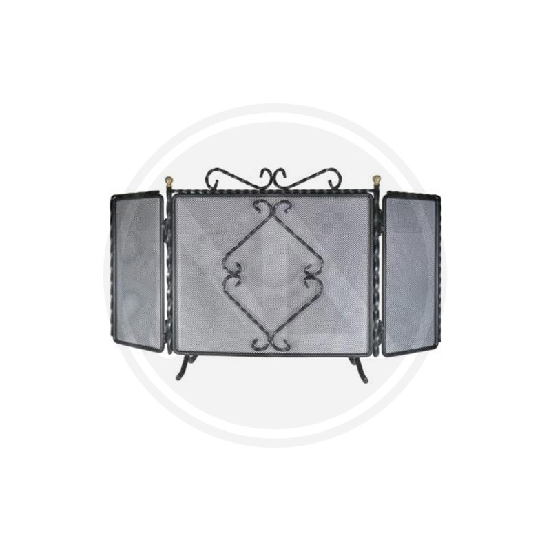 WROUGHT IRON fire screen "AMBURGO"