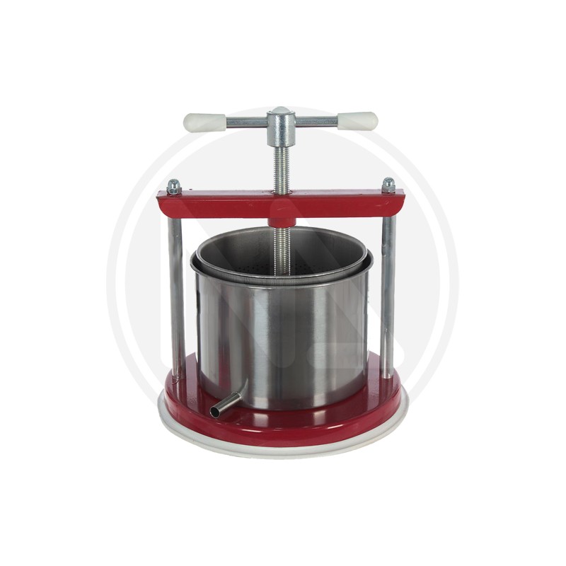 red squeezing press