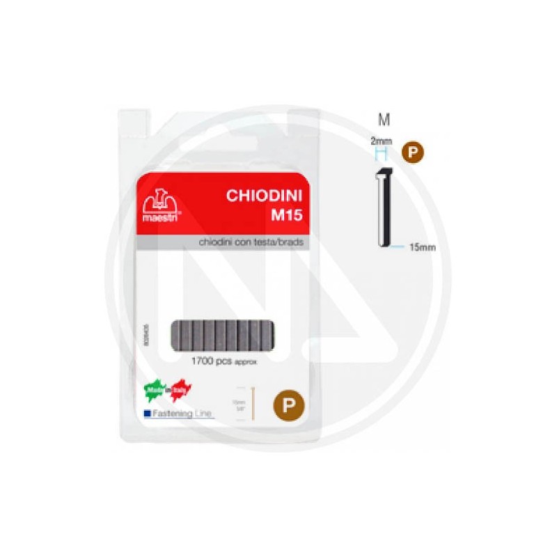 CHIODINI per FISSATRICE Con TESTA M15