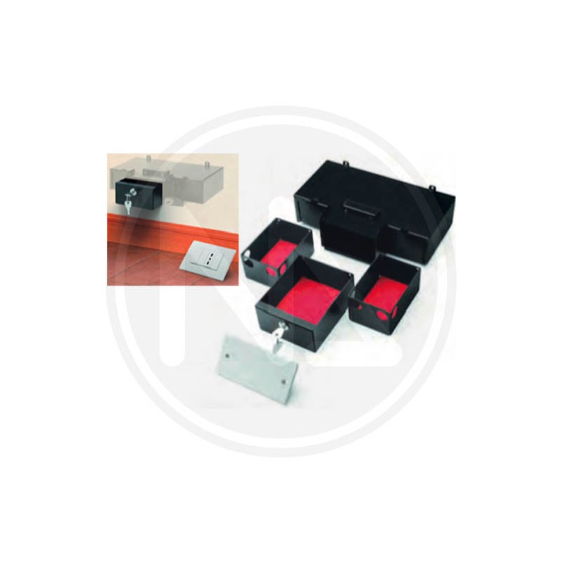 BUILT-IN SAFE WITH ELECTRIC SOCKET With KEY and 3 drawers