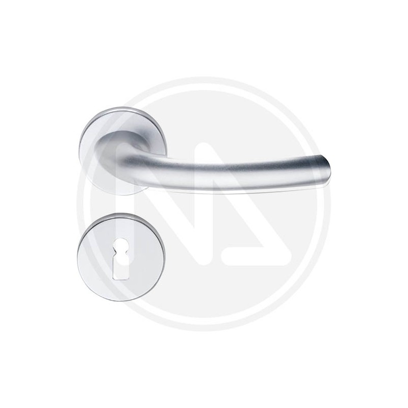 CHROME POLISHED DOOR HANDLE "HAITI"