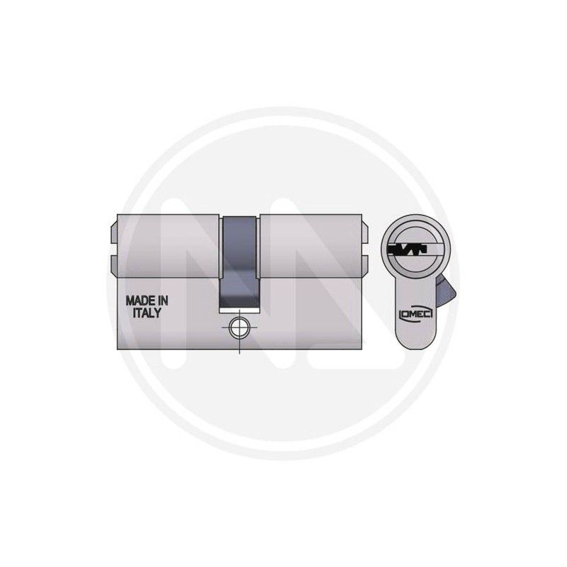 CILINDRO DA INFILARE OTTONE NICHELATO ART. 2120 L OMEC