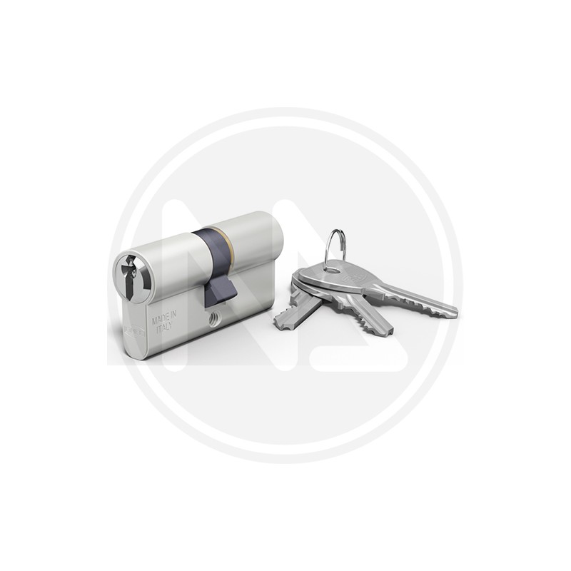 MORTICE CYLINDER NICKEL PLATED BRASS ART. 120 OMEC