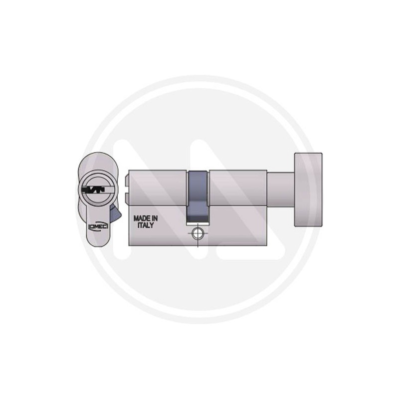 MORTICE CYLINDER WITH KNOB ART 2123 L TK OMEC