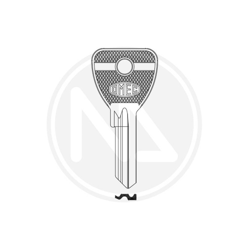 LARGE FLAT KEY "105/05" FOR 120 OMEC CYLINDERS