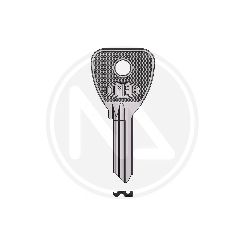 SMALL FLAT KEY "103/05DX" FOR 140-141-143 OMEC CYLINDERS