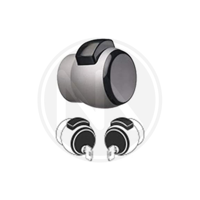 KNOB PRESS and OPEN with key "nova 13" SILVER MERONI