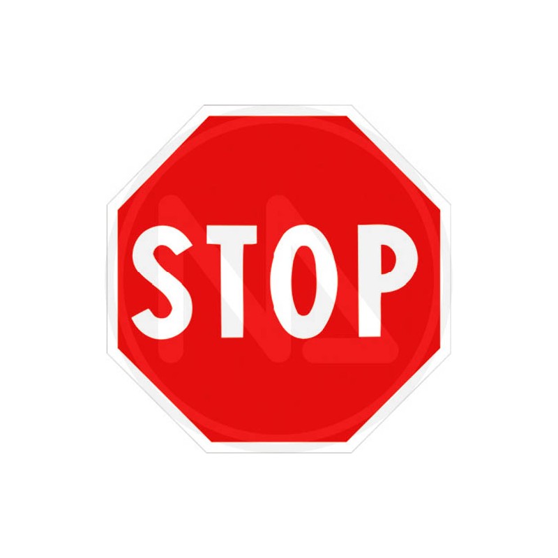 SIGNAL FOR SITE IN METAL "STOP" fig 37