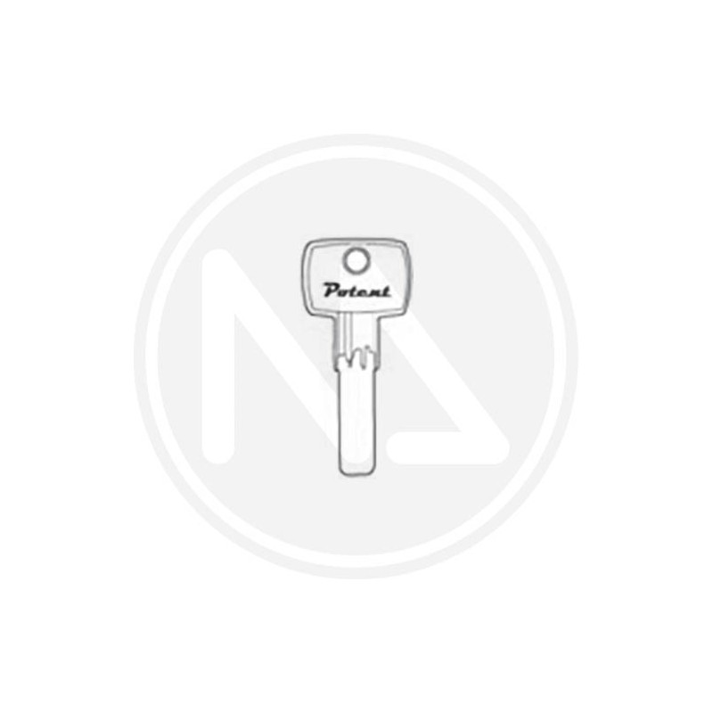 KEY BLANK for PADLOCKS 2960PC.K POTENT