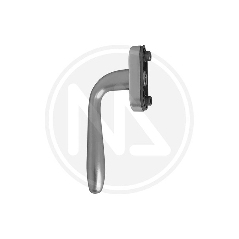 DK FRAMES HANDLE IN SATIN silver ALUMINIUM "AGNONE"