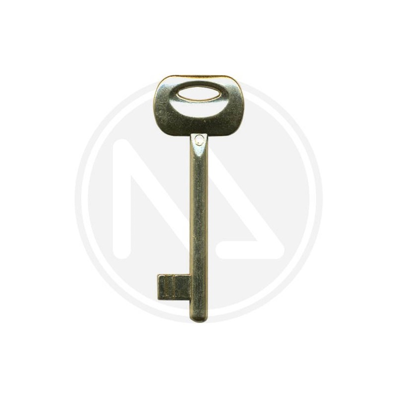 number key for brass plated patent lock BONAITI