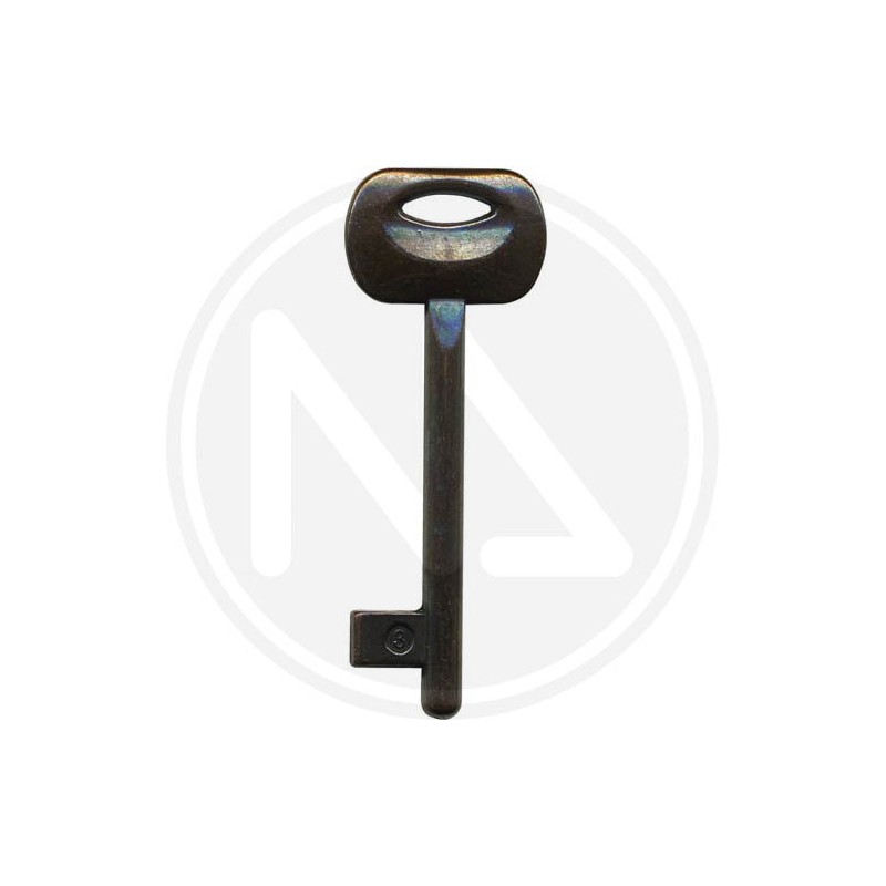 number key for brONZE plated patent lock
