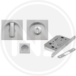 SQUARE type locks for sliding door CHROME