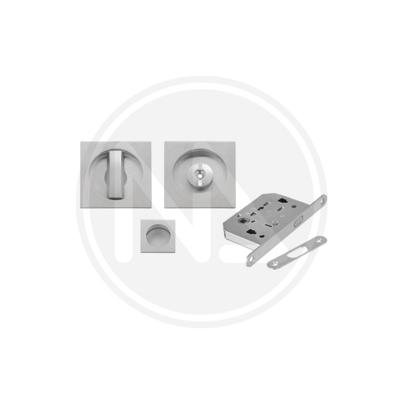 SQUARE type locks for sliding door CHROME