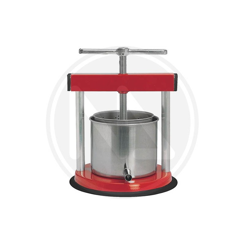 red squeezing press