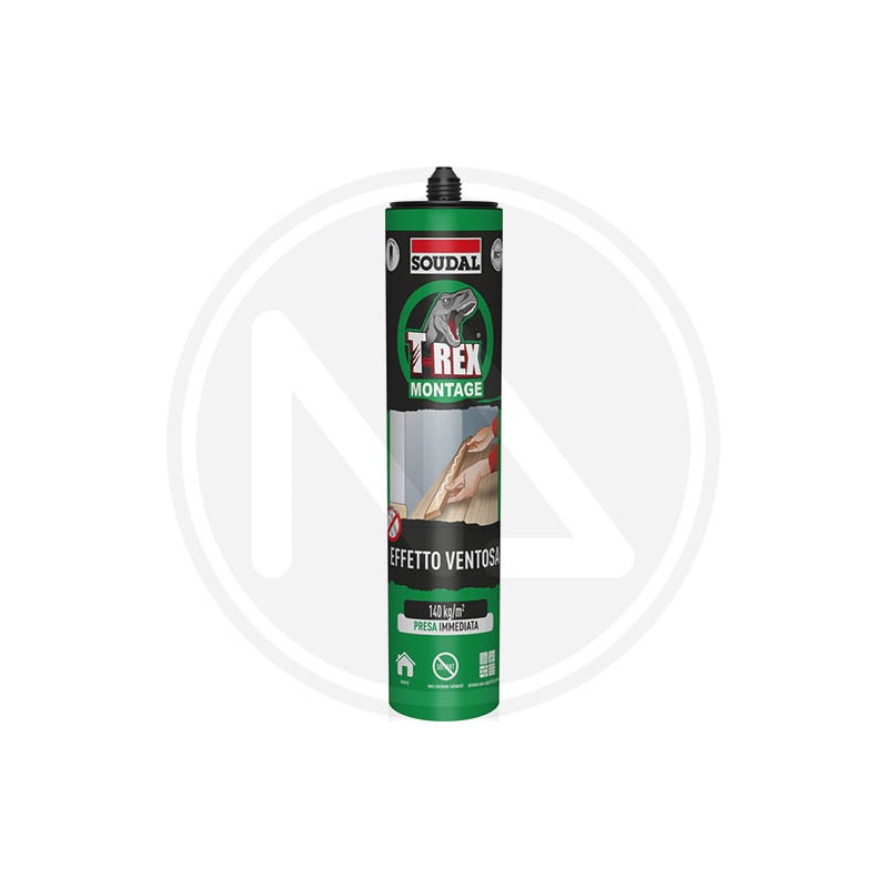 MOUNTING STICKER "T REX MONTAGE" cartridge SOUDAL