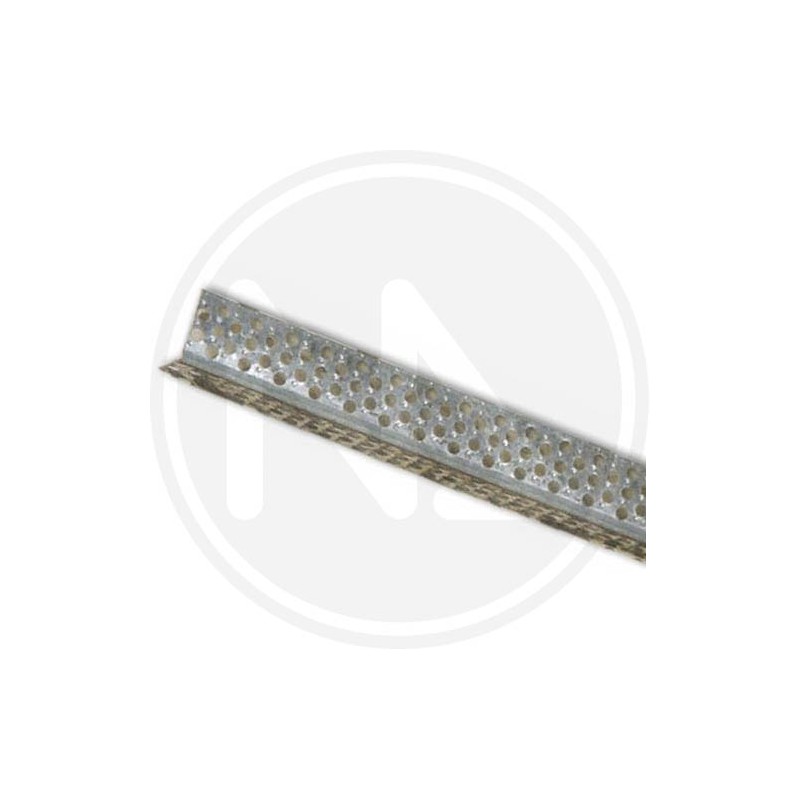 staff angle for plaster cartons - bored - galvanized