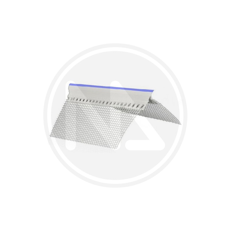 CORNER GUARD IN PVC WITH NET FOR PLASTER WITH DRIPPER