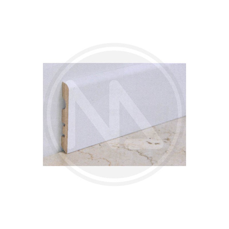 BATTISCOPA IN MDF BIANCO