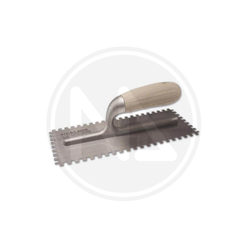 TROWEL STEEL PLASTER - TOOTHED TYPE 4 SIDES "821 D" PAVAN