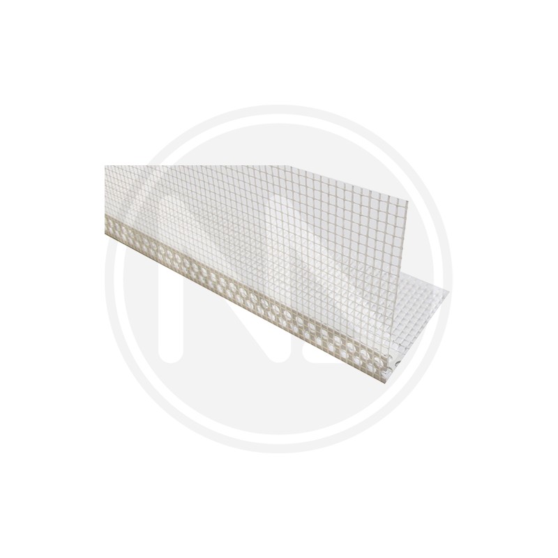PVC SCREEN CORNER WITH NET FOR PLASTER
