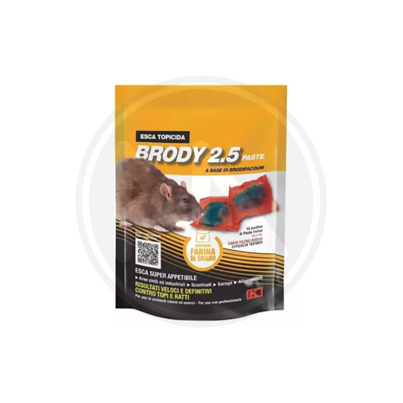 fresh bait for mouses  "BRODY 2.5 paste" KOLLANT