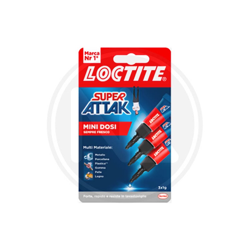 universal super attack adhesive "MINI" 3X1 GR loctite