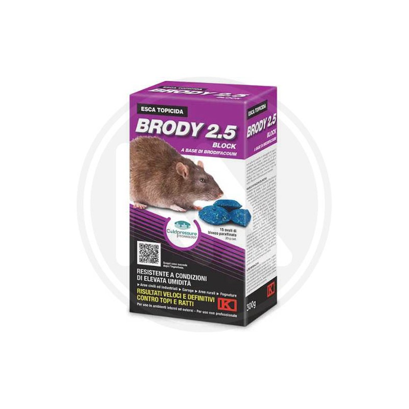 esca TOPICIDA "BRODY 2.5 BLOCK" KOLLANT