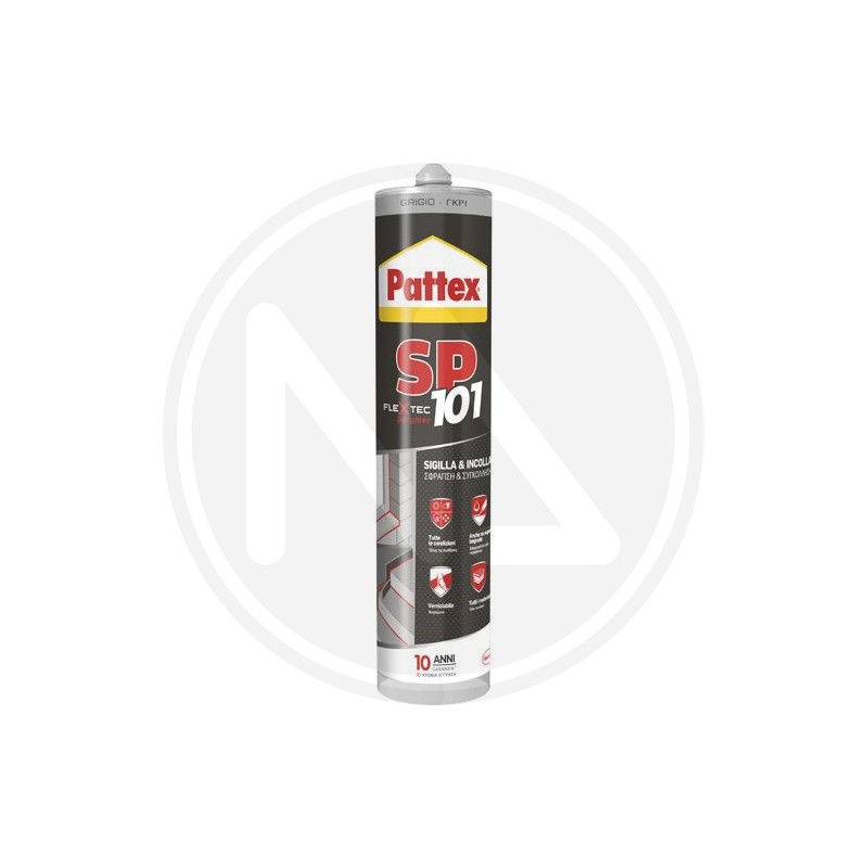 SILICONE SIGILLANTE NEUTRO POLIMERO "SP101" grigio PATTEX