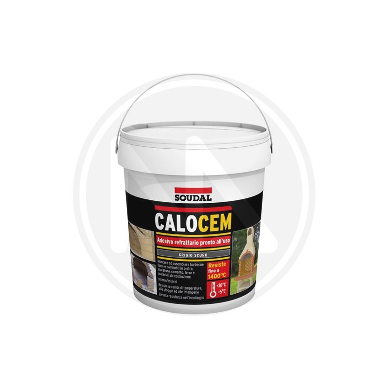 REFRACTORY ADHESIVE SEALANT "CALOCEM GRIGIO SCURO" SOUDAL