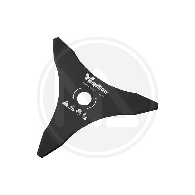 brush cutter "3 DENTI PUNTA A PUNTA" papillon